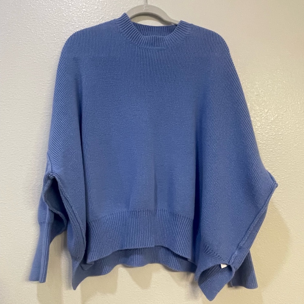 Free people oversized blue sweater